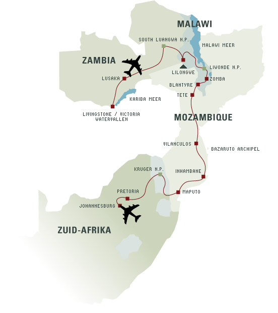 Link naar een google earth view van de route, ongeveer.