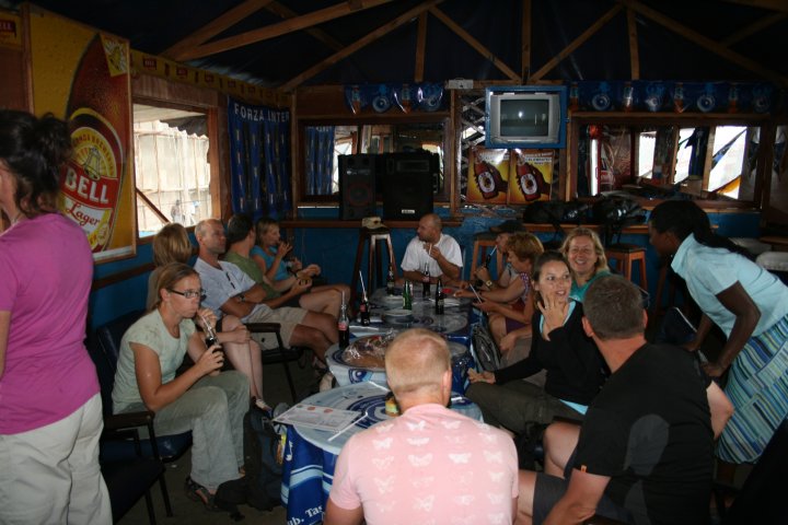 Lunchen bij een 'pizzaria'. Gezellig en goed eten