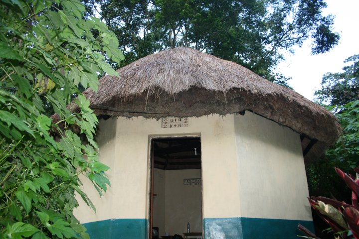 De banda in Bwindi waar ik twee nachten geslapen heb.