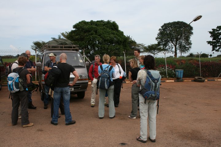 Wachten op de parkeerplaats van de luchthaven