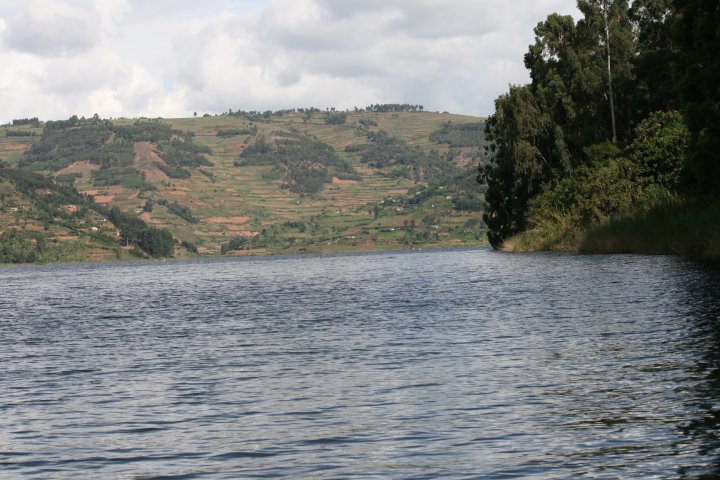 Uitzicht vanaf het water.