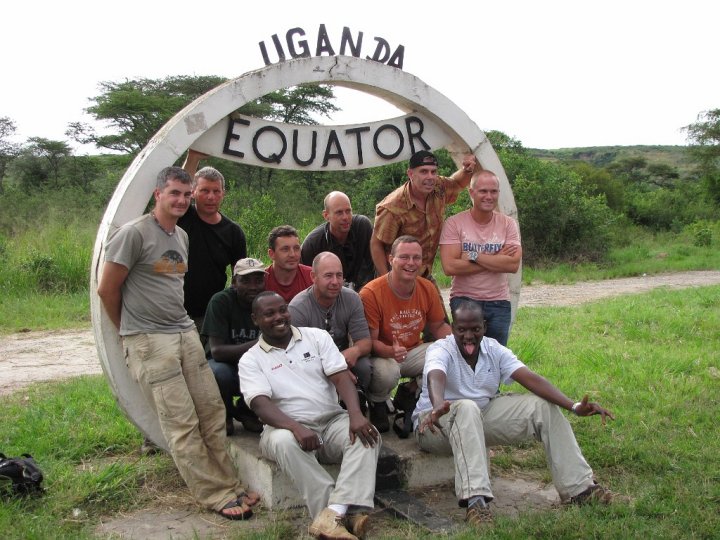 De mannen. vlnr: Remco Hans, Gashom, Robert, Ruud, Enrico, Ramon, Clemens, Jan, Frank, Thijs.